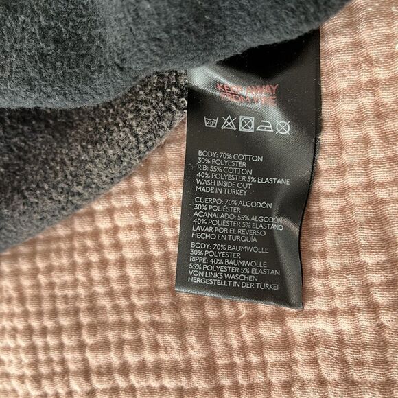 BDG Bubble Hem Sweat Top‎ Dark Gray Size XS - Picture 8 of 9